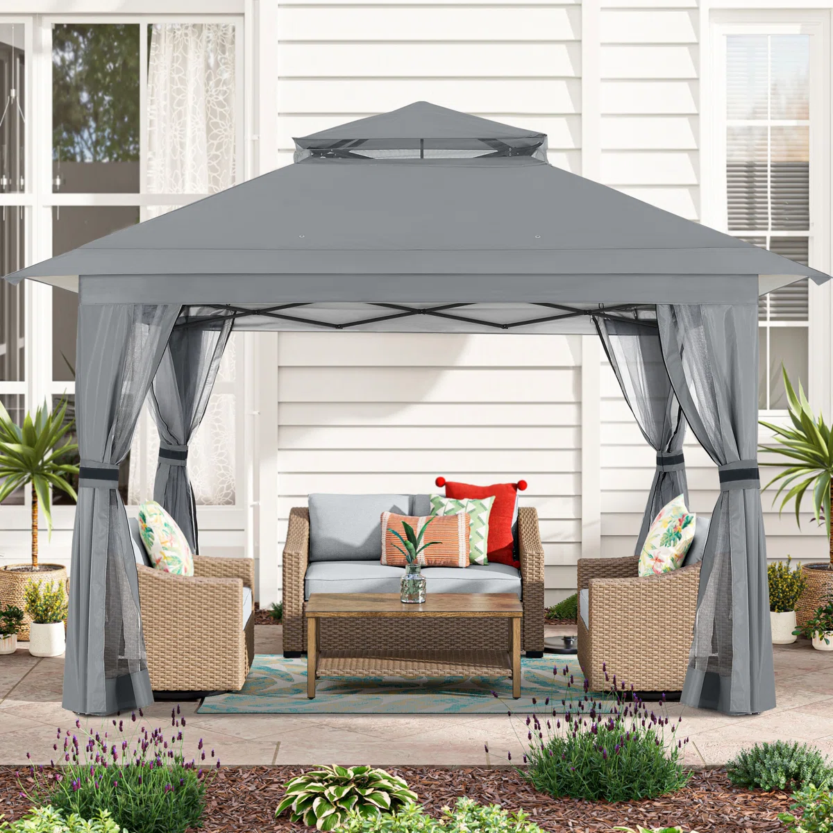 MASTERCANOPY+13+Ft.+W+x+13+Ft.+D+Steel+Patio+Gazebo-61086847