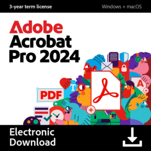 Adobe Acrobat Pro 2024 for PC/Mac PDF Software, 3-Year Term License [Digital Download]